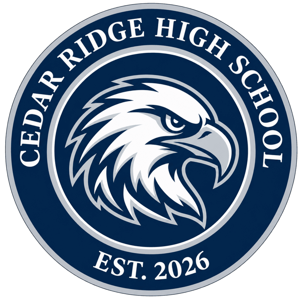 Cedar Ridge High School eagle seal